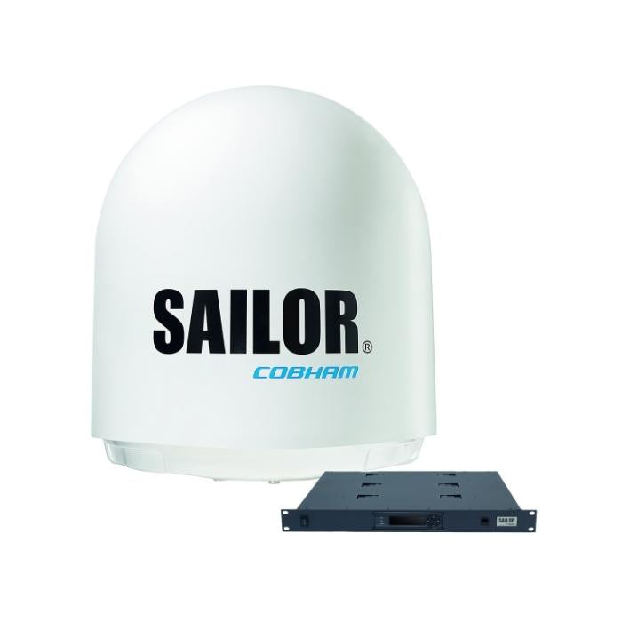 Cobham Sailor 900 Satellite Broadband Antenna with Below Deck Unit. 