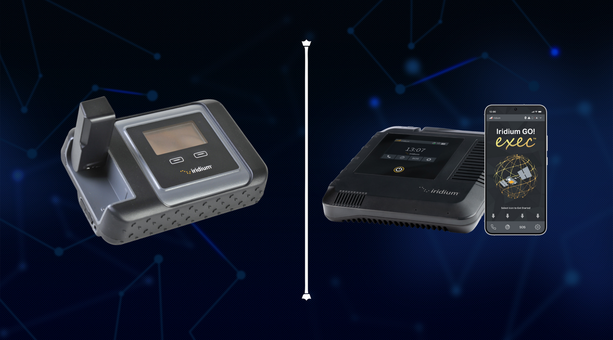 The Iridium GO exec™ is an Upgraded Version of the Iridium GO!® Wi-Fi Hotspot
