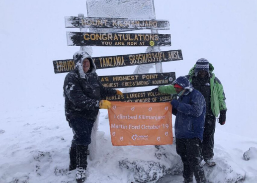 Martin Ford and his Kilimanjaro climb for Great Ormond Street Hospital