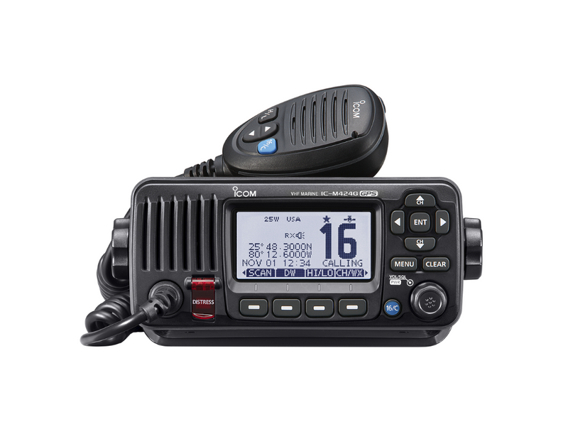 Icom M424G Black VHF Radio Class D DSC Built-in GPS