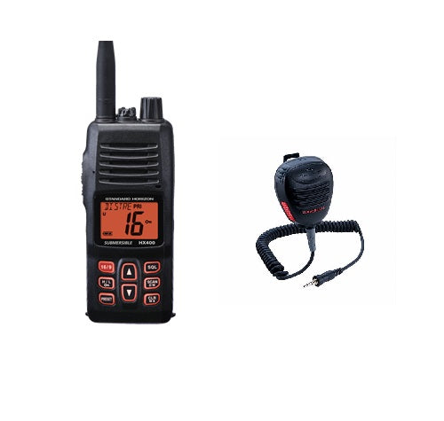 Standard Horizon HX400 5W Handheld VHF With CMP460 Speaker Microphone