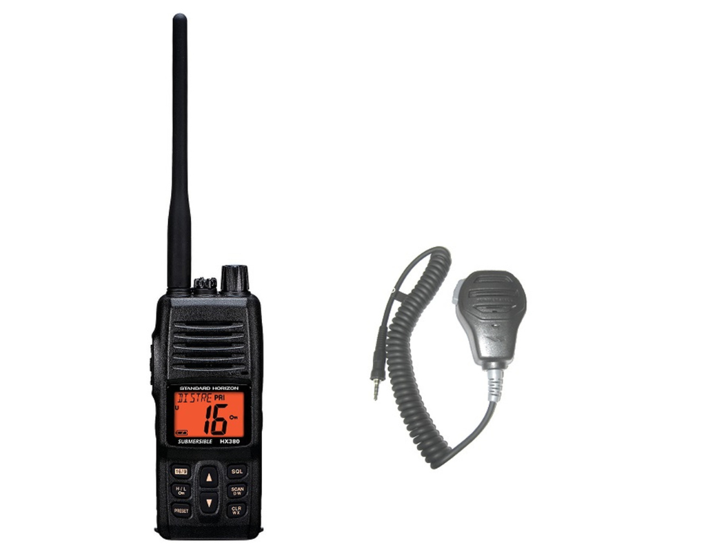 Standard Horizon HX380 Handheld VHF With Speaker Microphone – OSAT Standard Horizon HX380 Handheld VHF With Speaker Microphone – OSAT