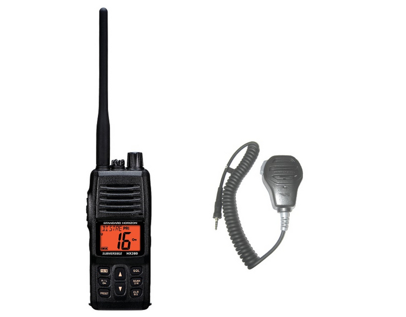 Standard Horizon HX380 Handheld VHF With MH-73A4B Speaker Microphone