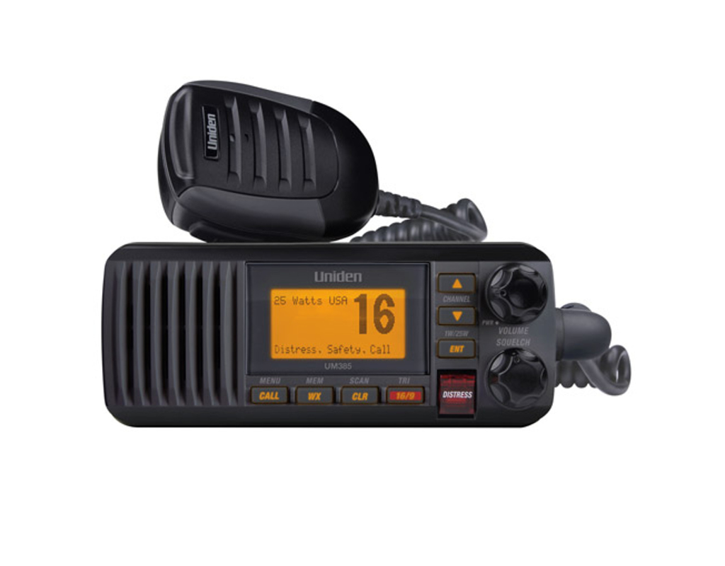 Uniden UM385BK Black VHF Class D DSC 25 Watt