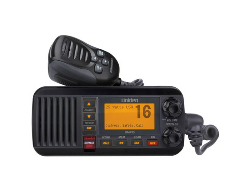 Uniden UM435BK Black VHF Class D DSC 25 Watt