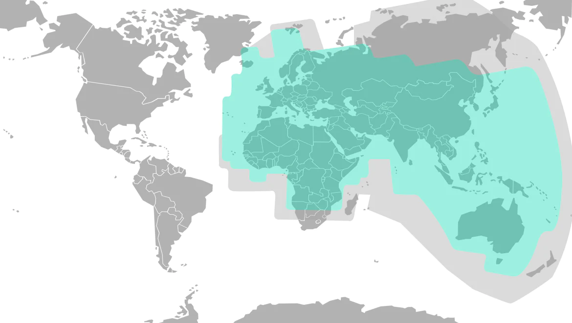Satellite Coverage Maps | Global Communication Solutions – OSAT