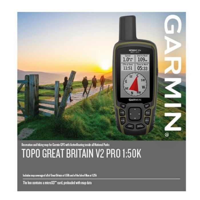 Garmin GPSMAP 65s with TOPO Great Britain Pro v2 1:50K